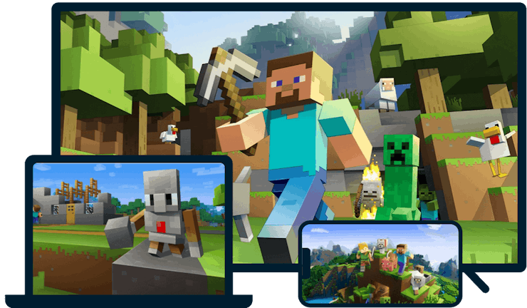 Minecraft บนอุปกรณ์ที่หลากหลาย